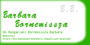 barbara bornemissza business card